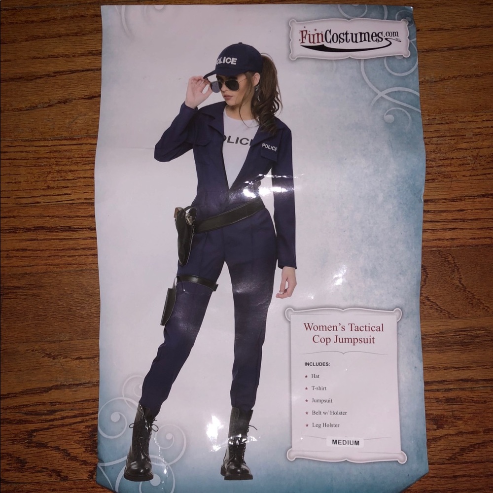 Women’s tactical cop jumpsuit costume